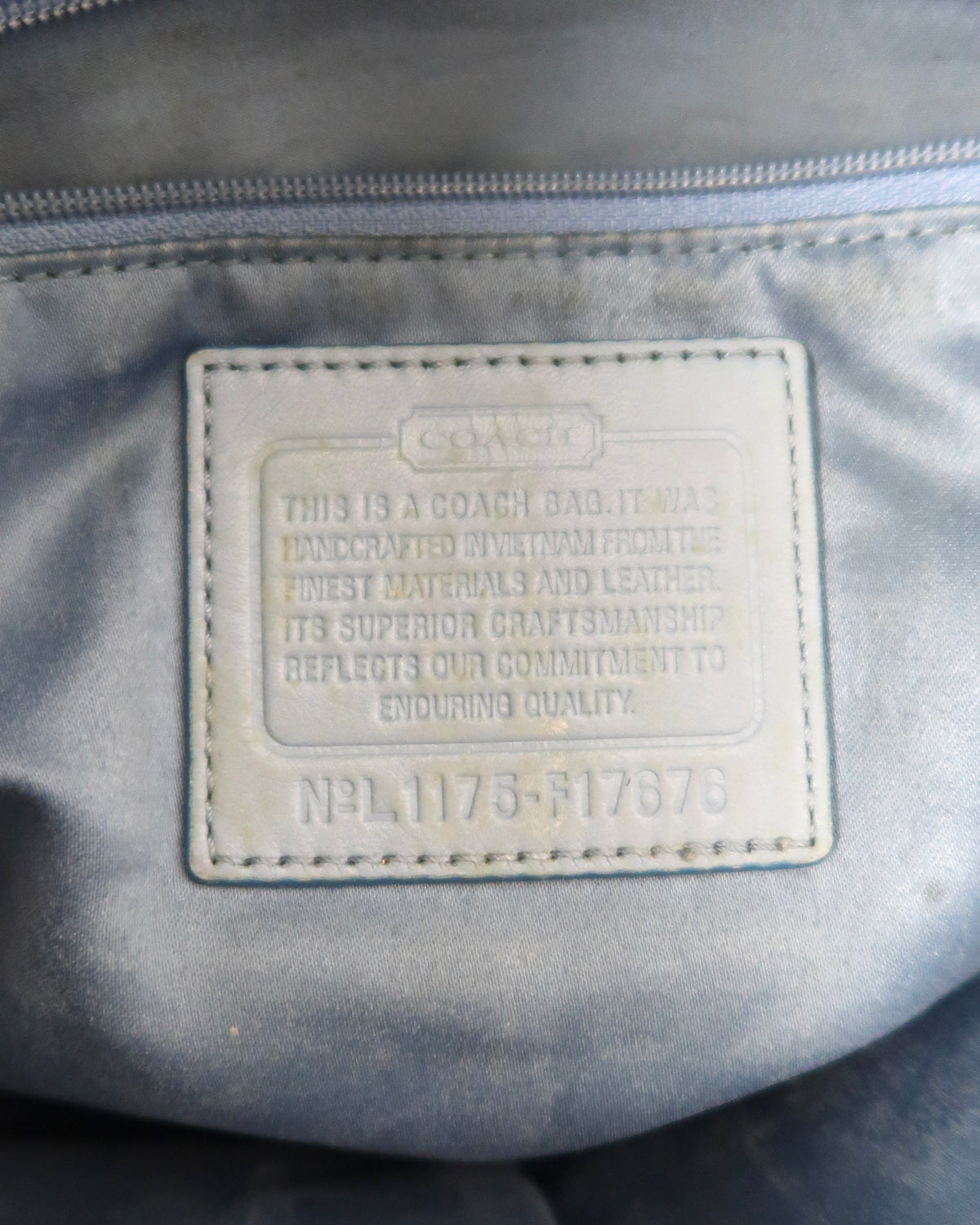 vintage Coach Signature Gallery East-West Tote Bag