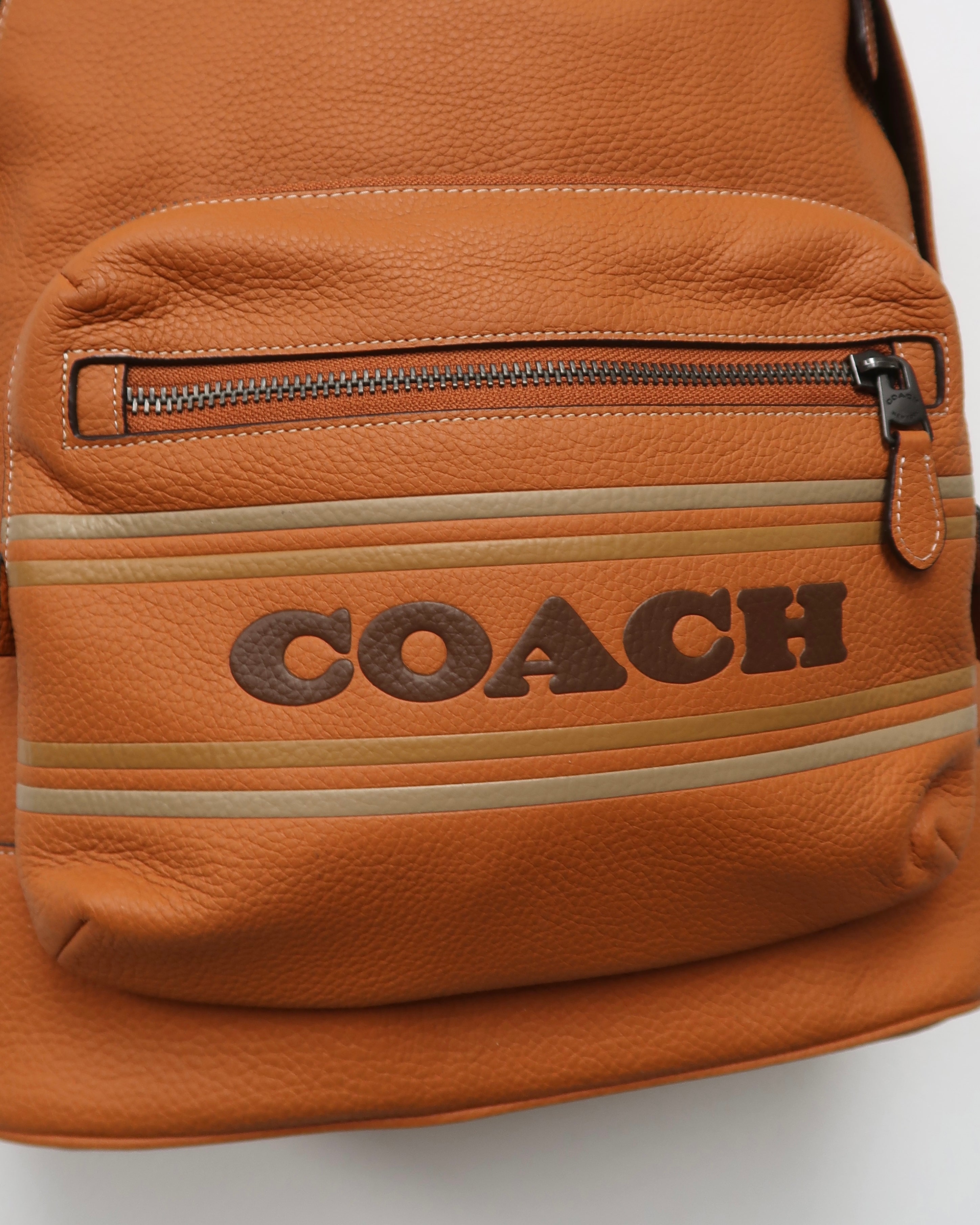 Pebbled Leather Coach West Backpack