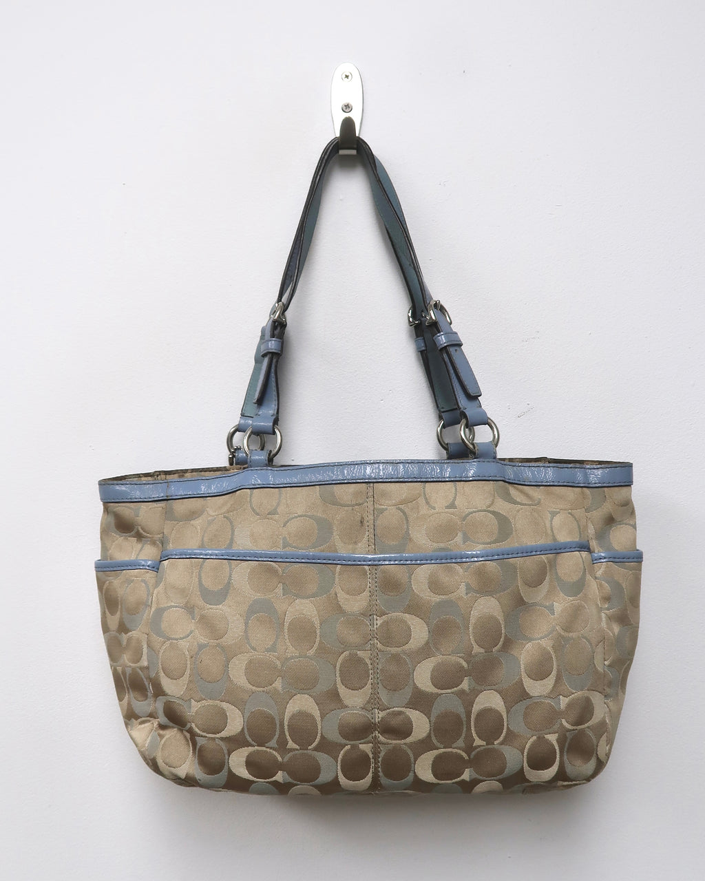 vintage Coach Signature Gallery East-West Tote Bag