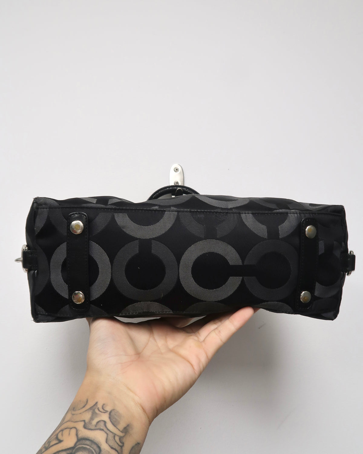 Coach Madison Op Art Sateen Sabrina Satchel