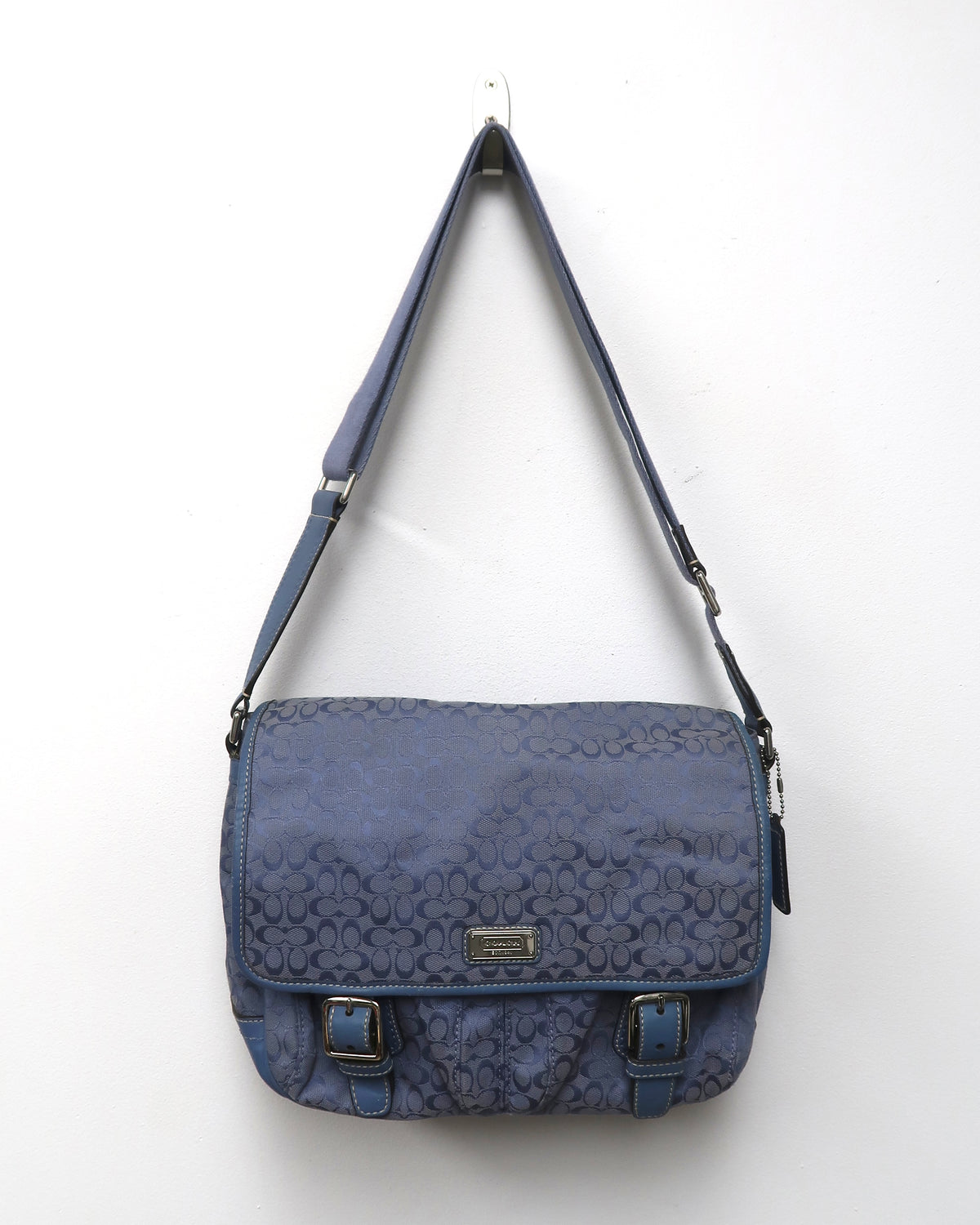 Coach Signature Jacquard Canvas and leather messenger bag