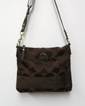 Coach Signature Stripe / Sateen Crossbody