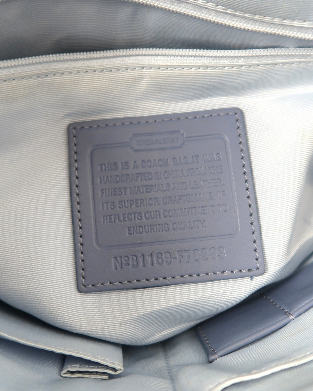 Coach Signature Jacquard Canvas and leather messenger bag