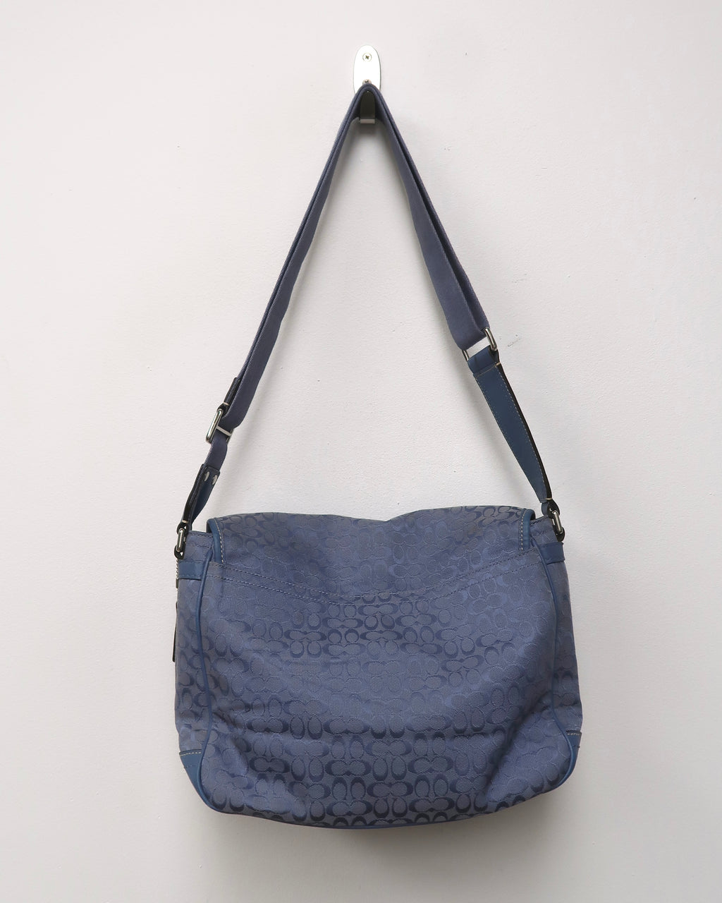 Coach Signature Jacquard Canvas and leather messenger bag