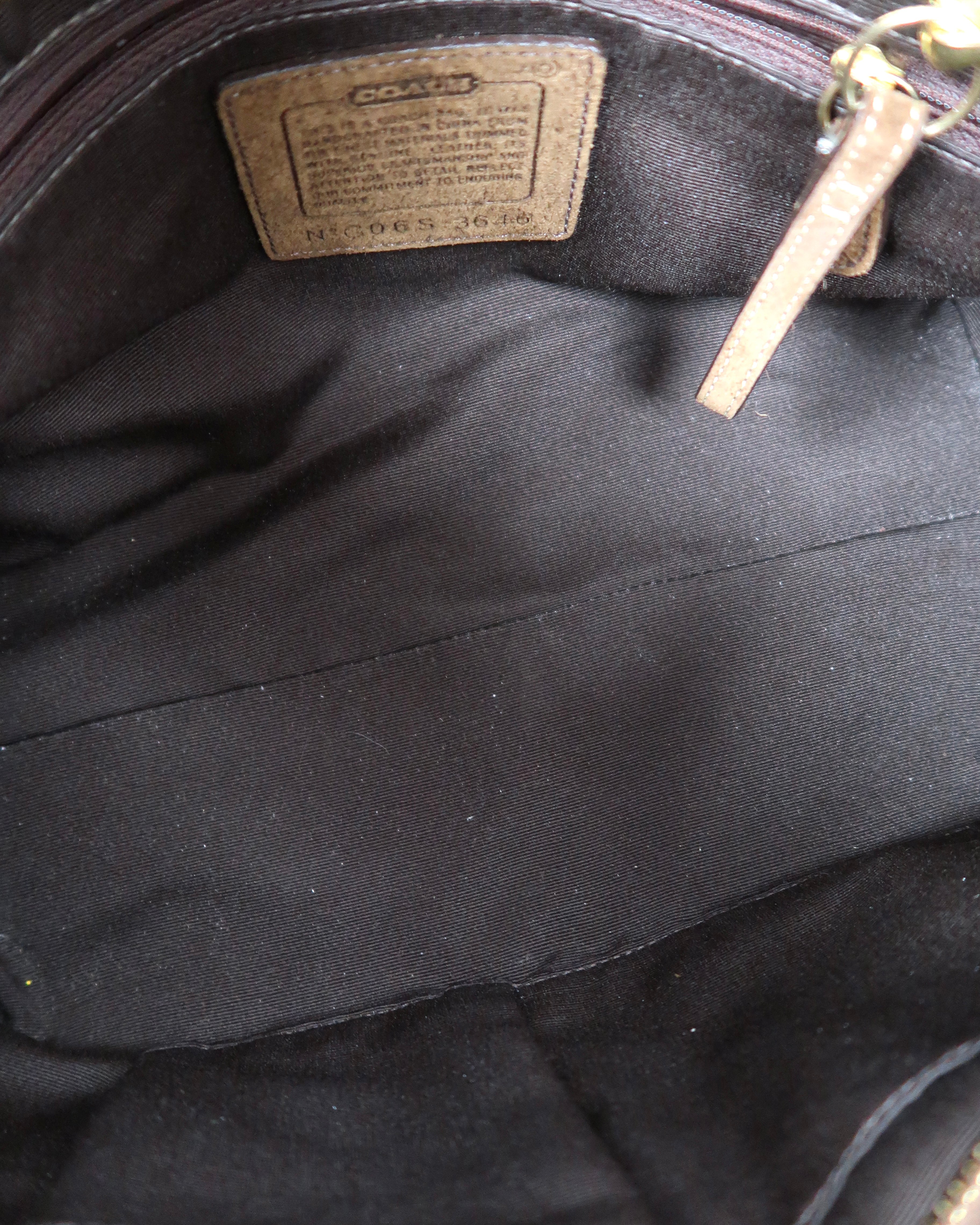 vintage Coach Soho signature canvas shoulder bag