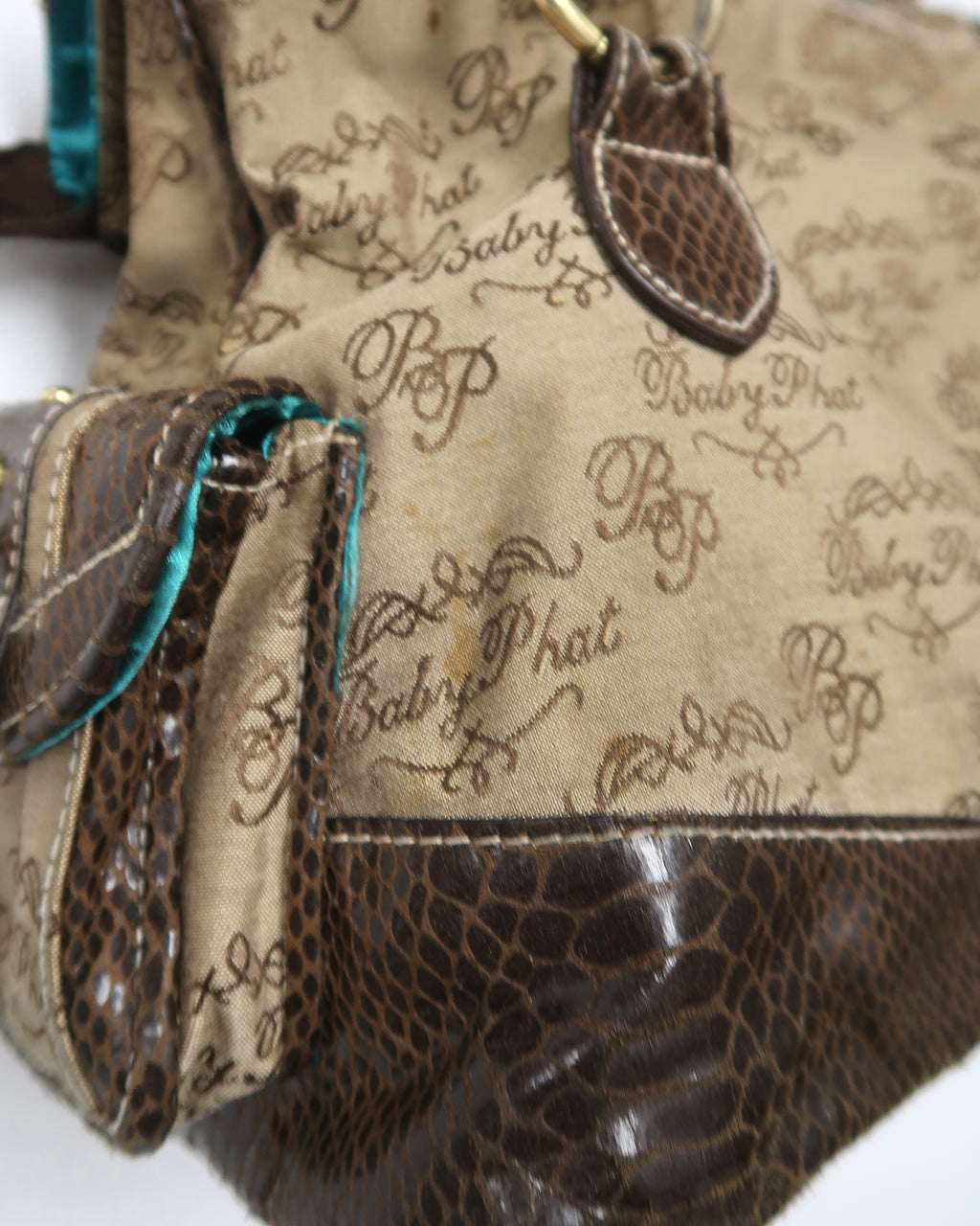 Y2K Baby Phat brown monogram bag