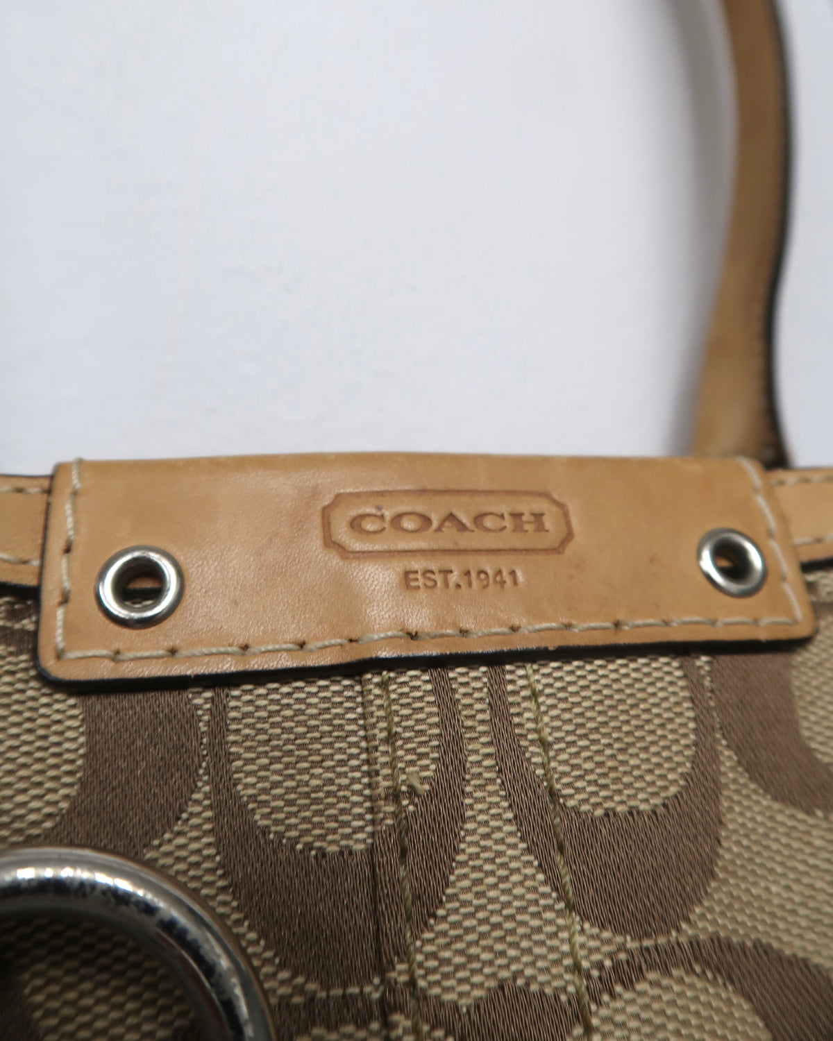 Coach Hamptons Signature Braided Carryall