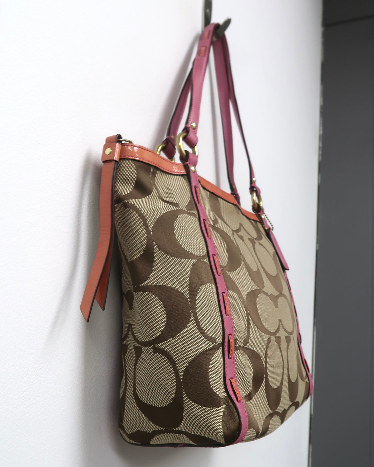Coach Bleecker Signature Jacquard C Laced Tote Bag