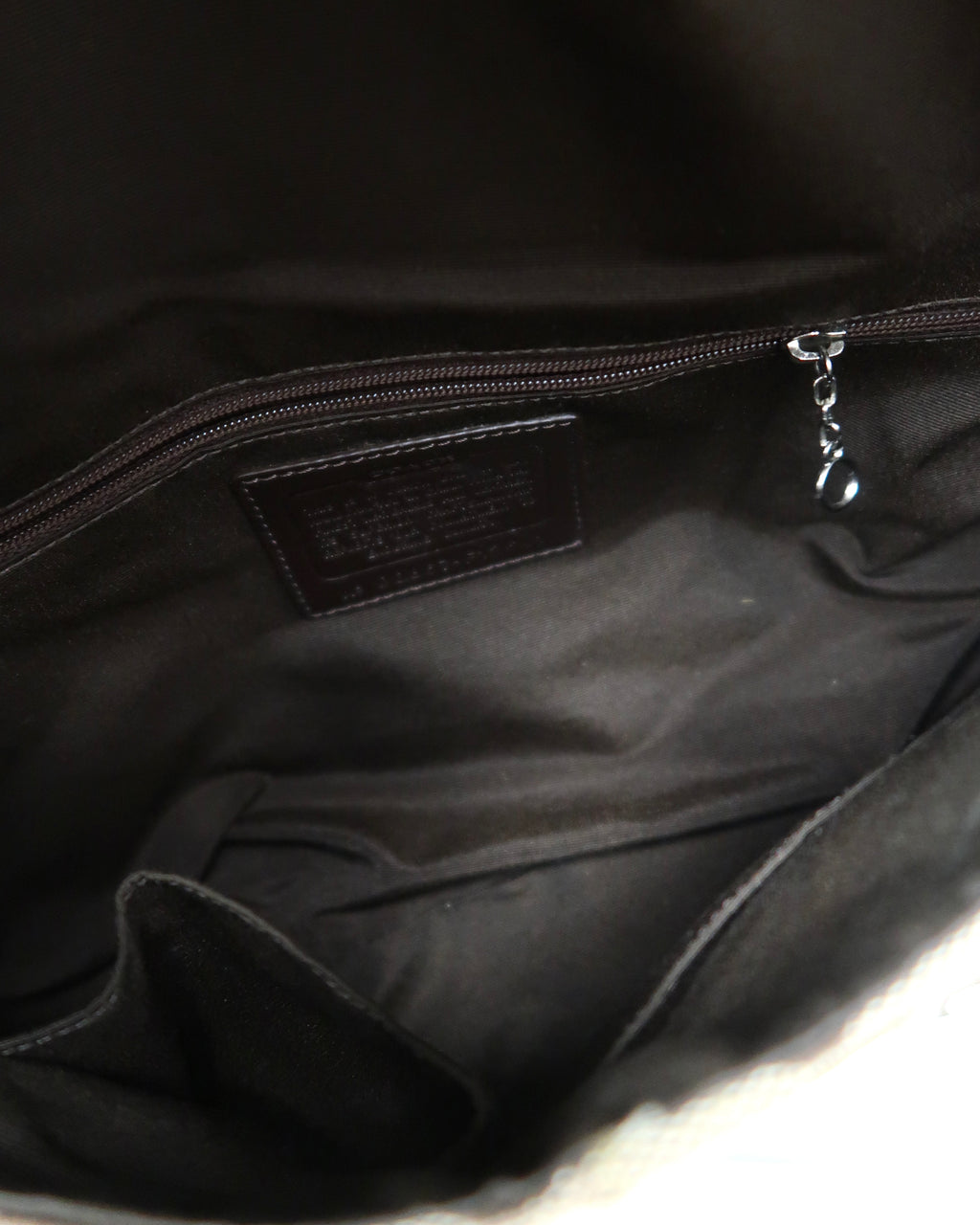 Vintage Coach Hamptons Signature Jacquard Flap Bag
