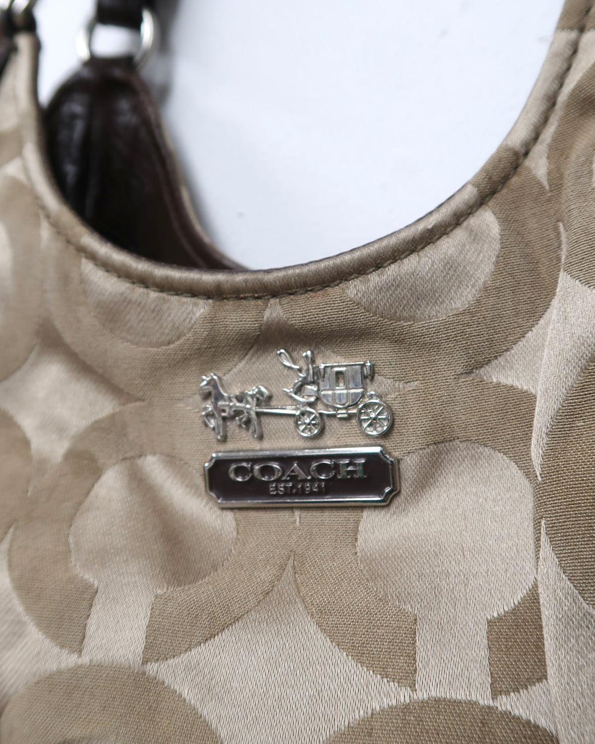Coach Madison Op Art Sateen Maggie Shoulder Bag
