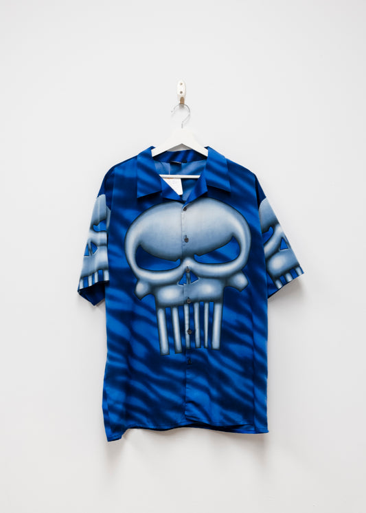 2000s Punisher Button-Up T-Shirt