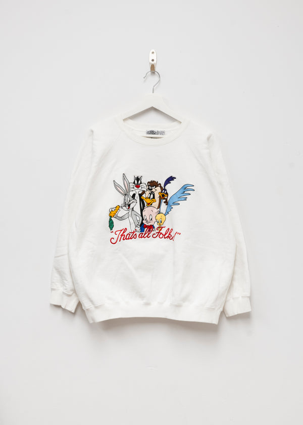 90s Looney Tunes That’s all Folks Crewneck