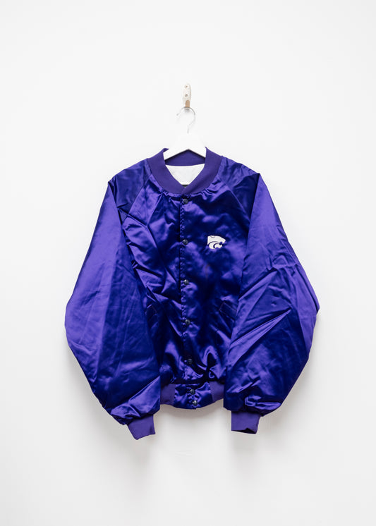 90s Kansas State Satin Jacket