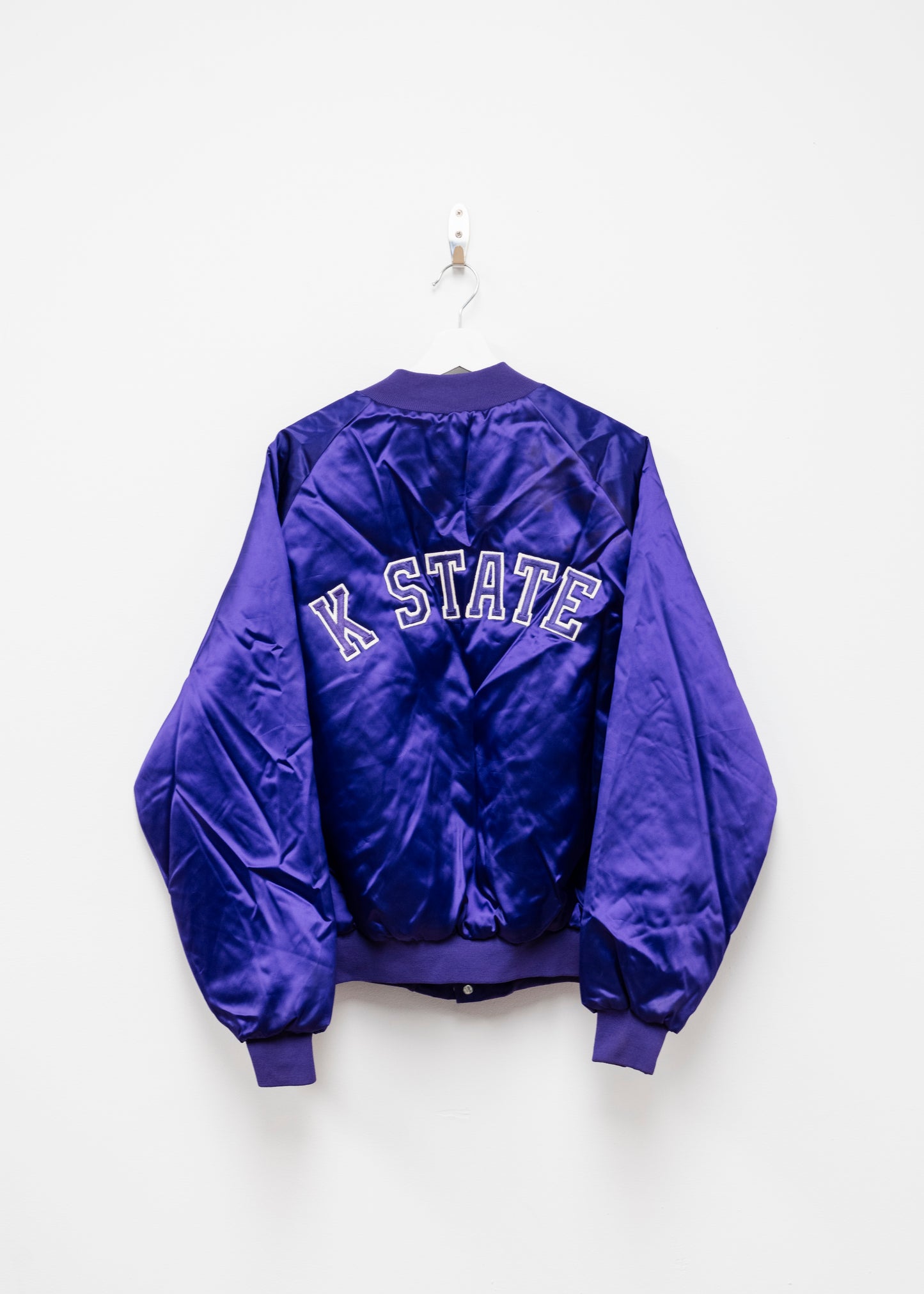 90s Kansas State Satin Jacket