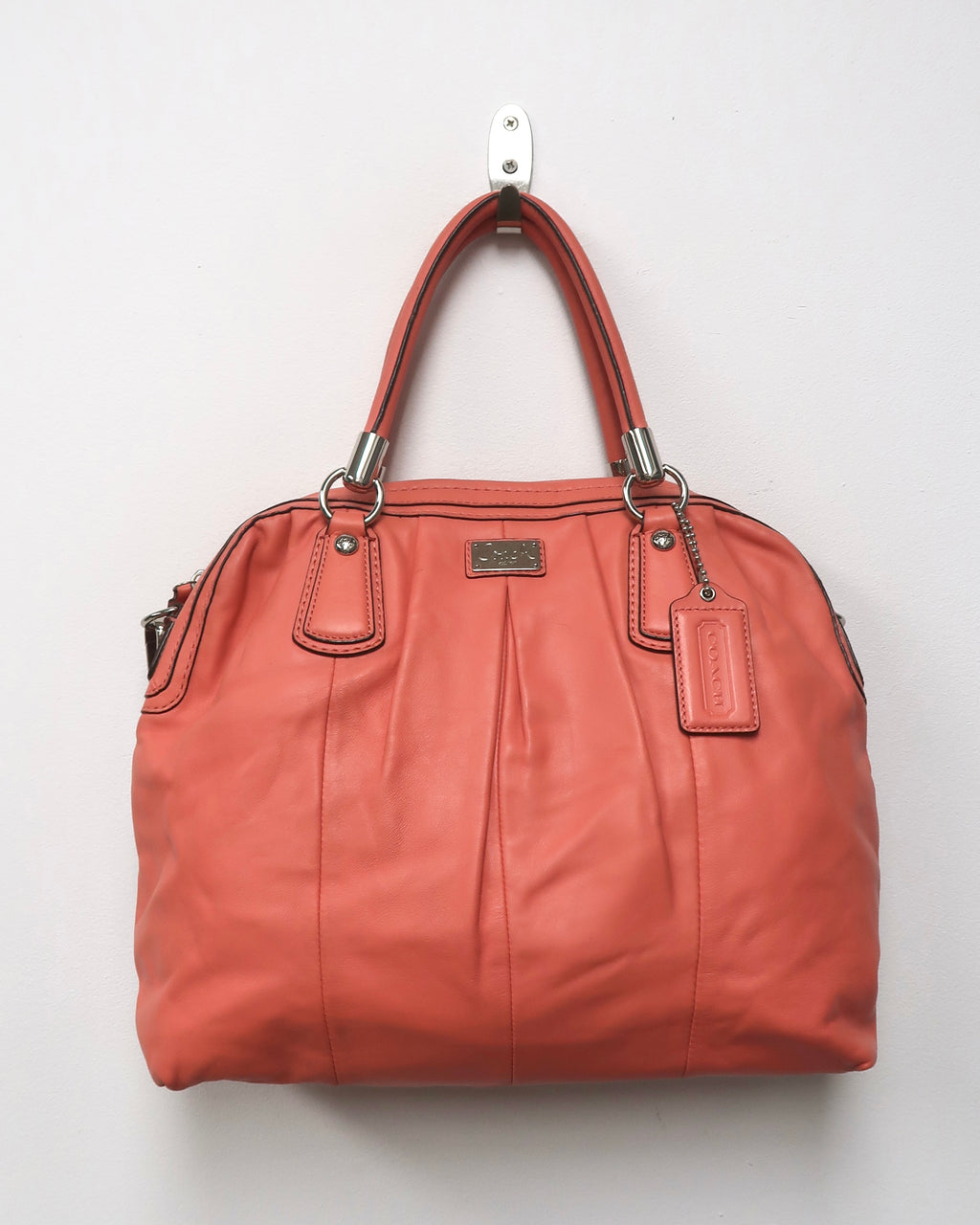 Coach Kristin Leather Pleated Satchel