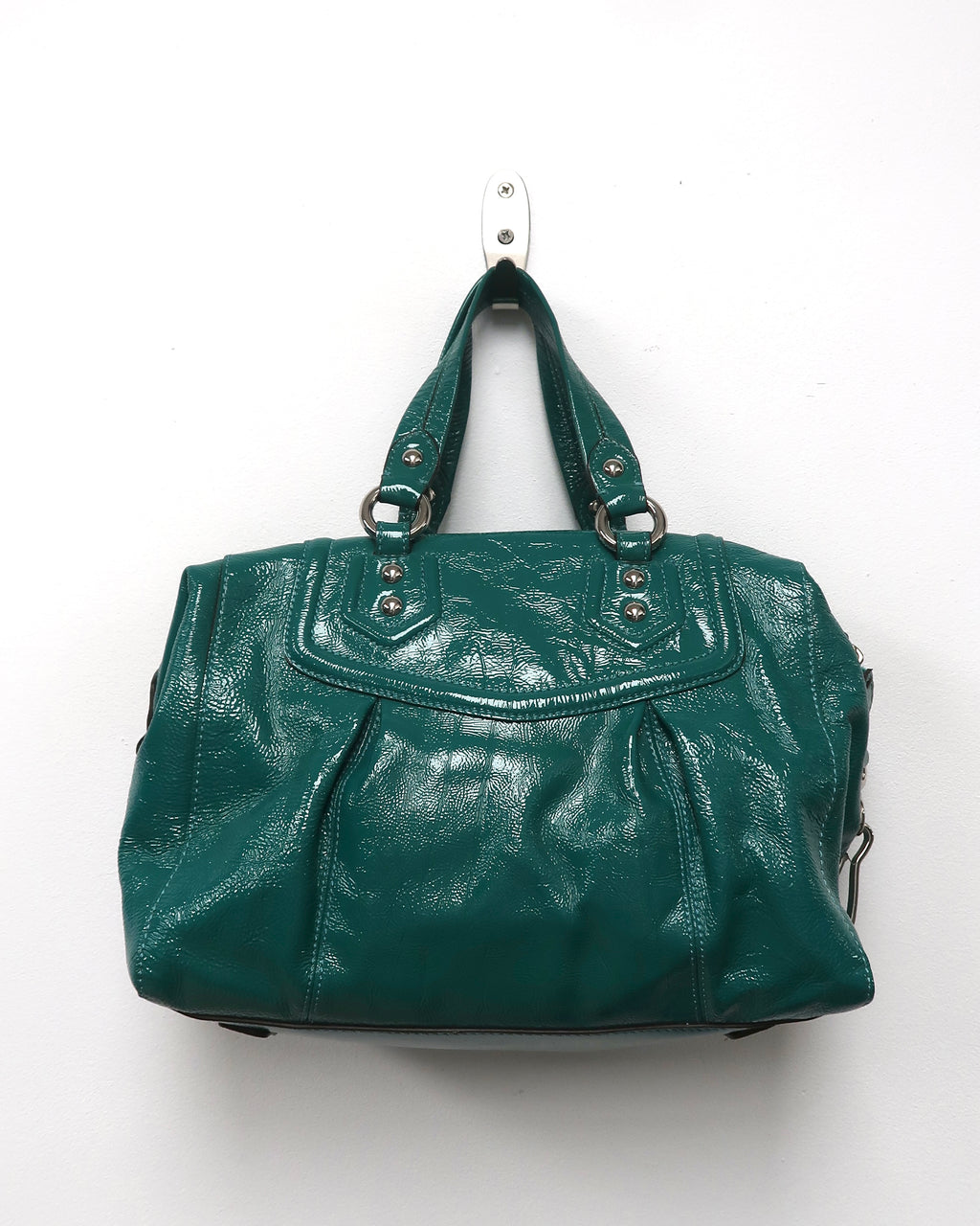 Coach Ashley Jade patent leather satchel