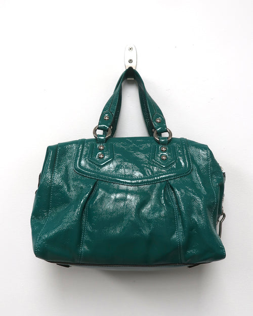 Coach Ashley Jade patent leather satchel
