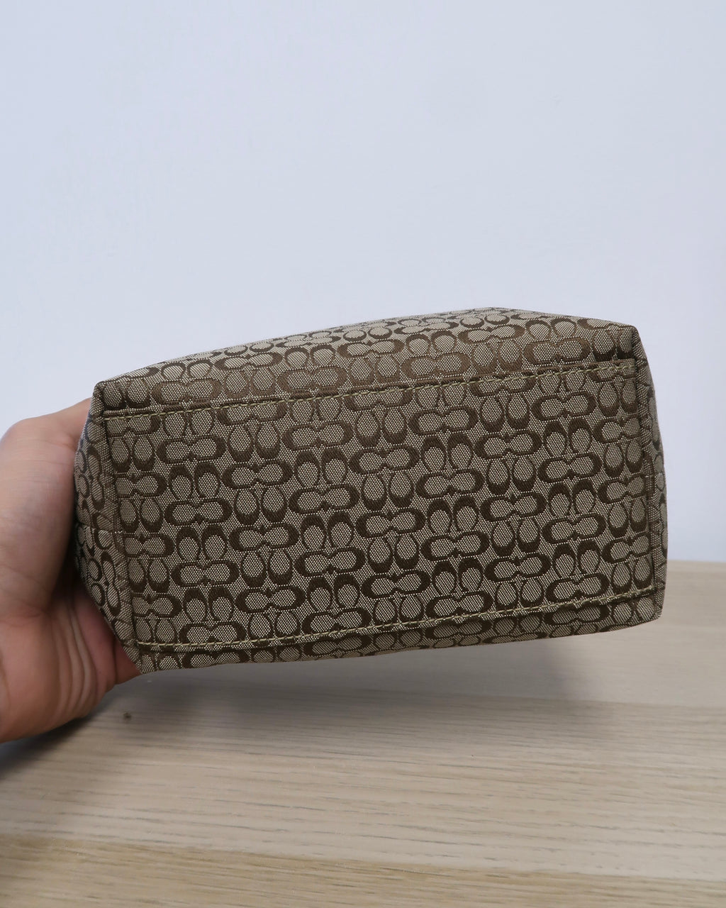 Coach SoHo Hobo Mini signature monogram logo bag