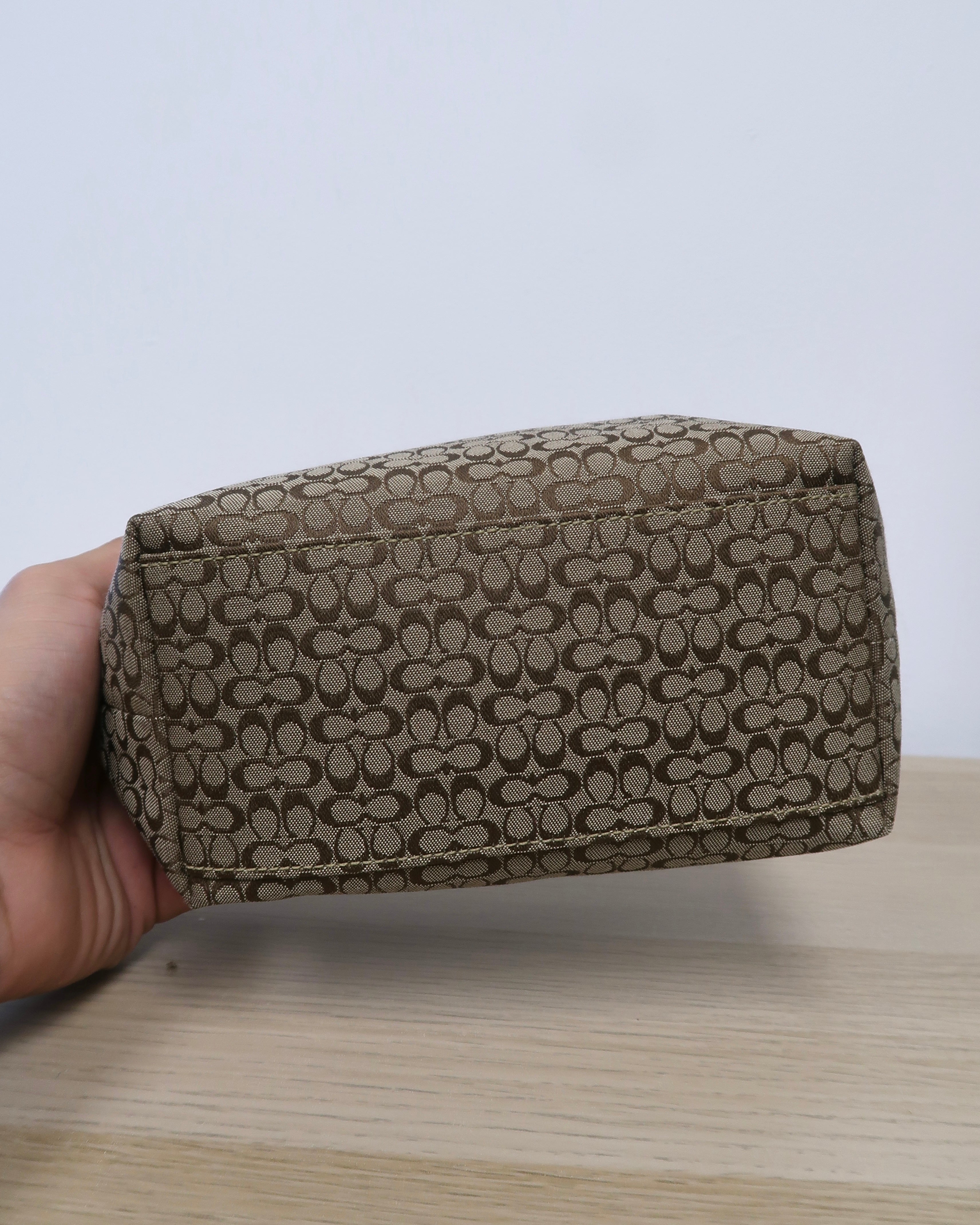 Coach SoHo Hobo Mini signature monogram logo bag
