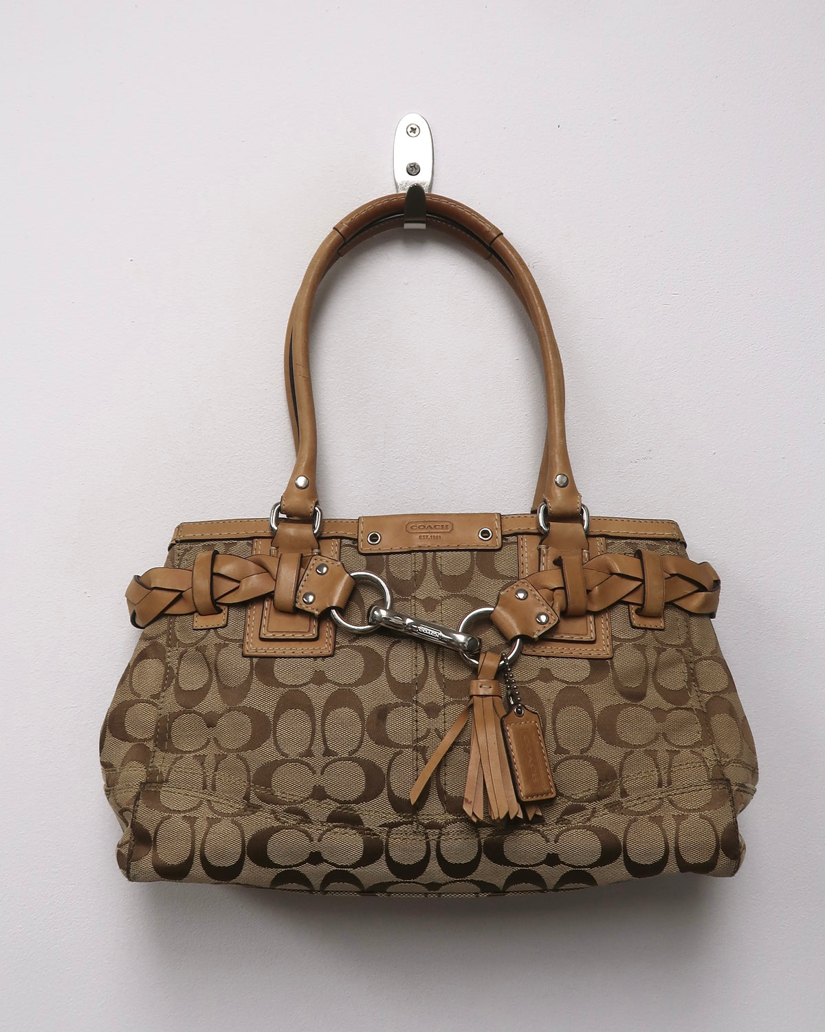 Coach Hamptons Signature Braided Carryall