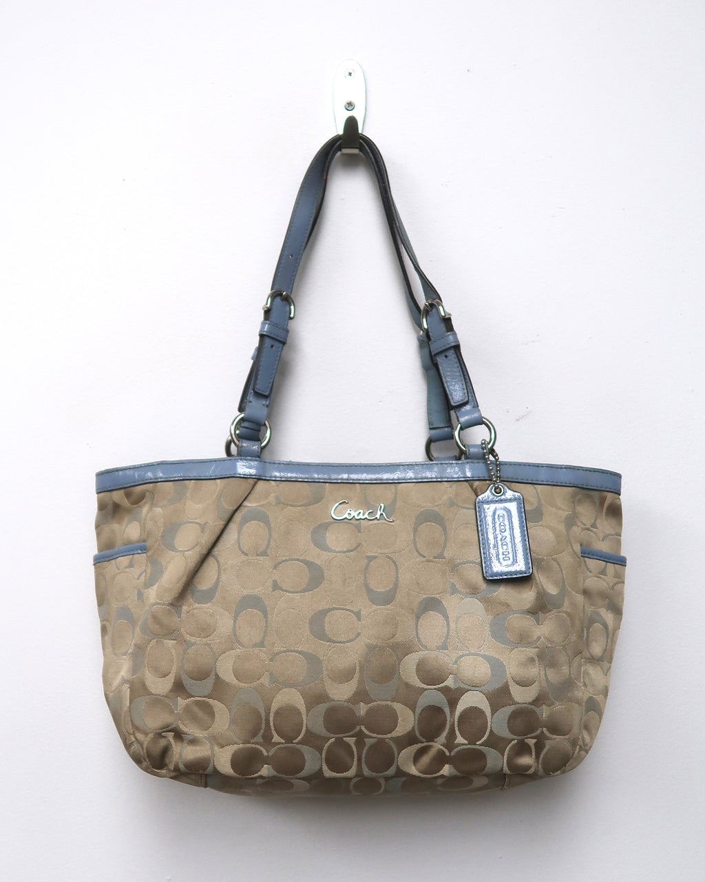 vintage Coach Signature Gallery East-West Tote Bag