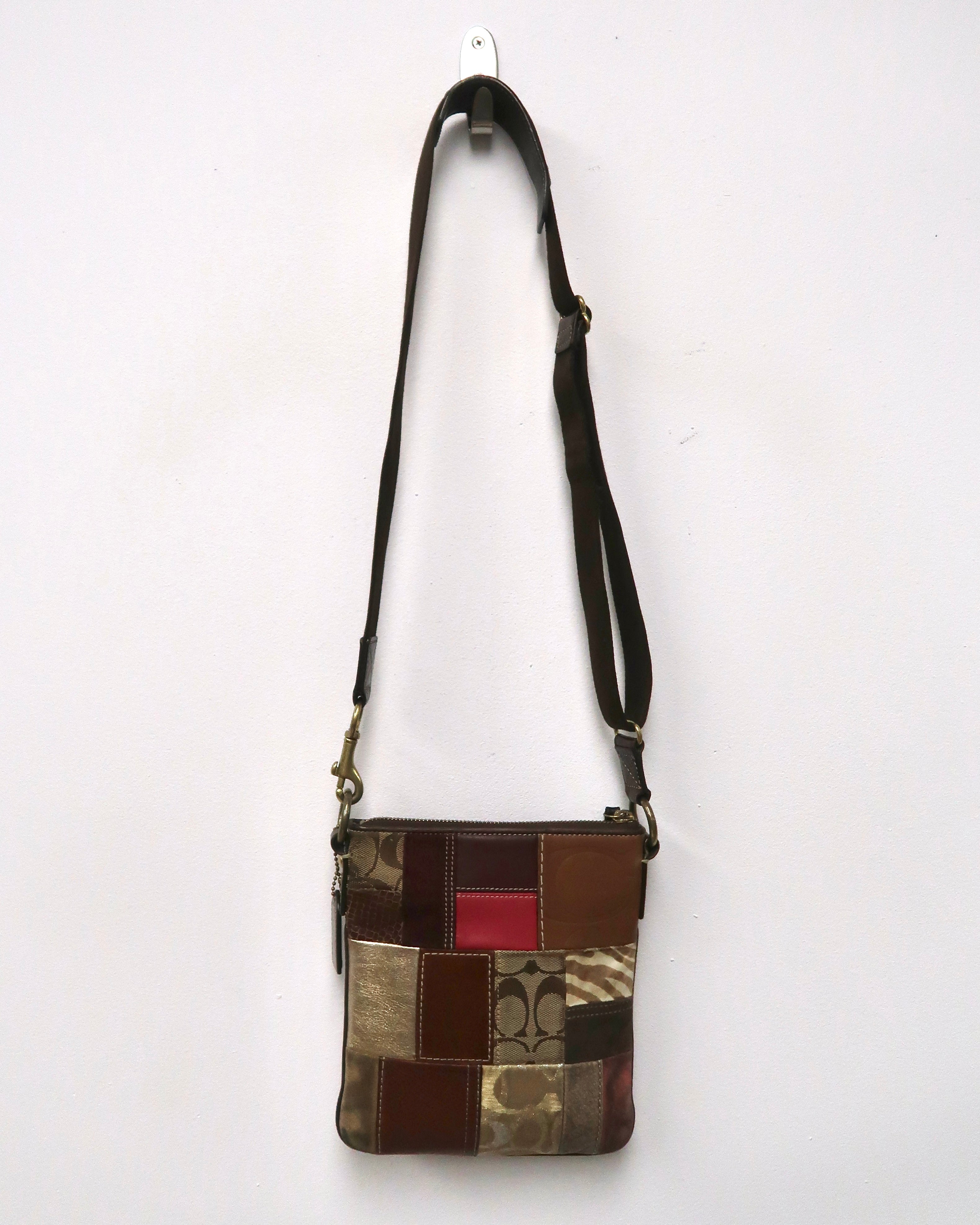 Coach patchwork swingpack flat crossbody bag