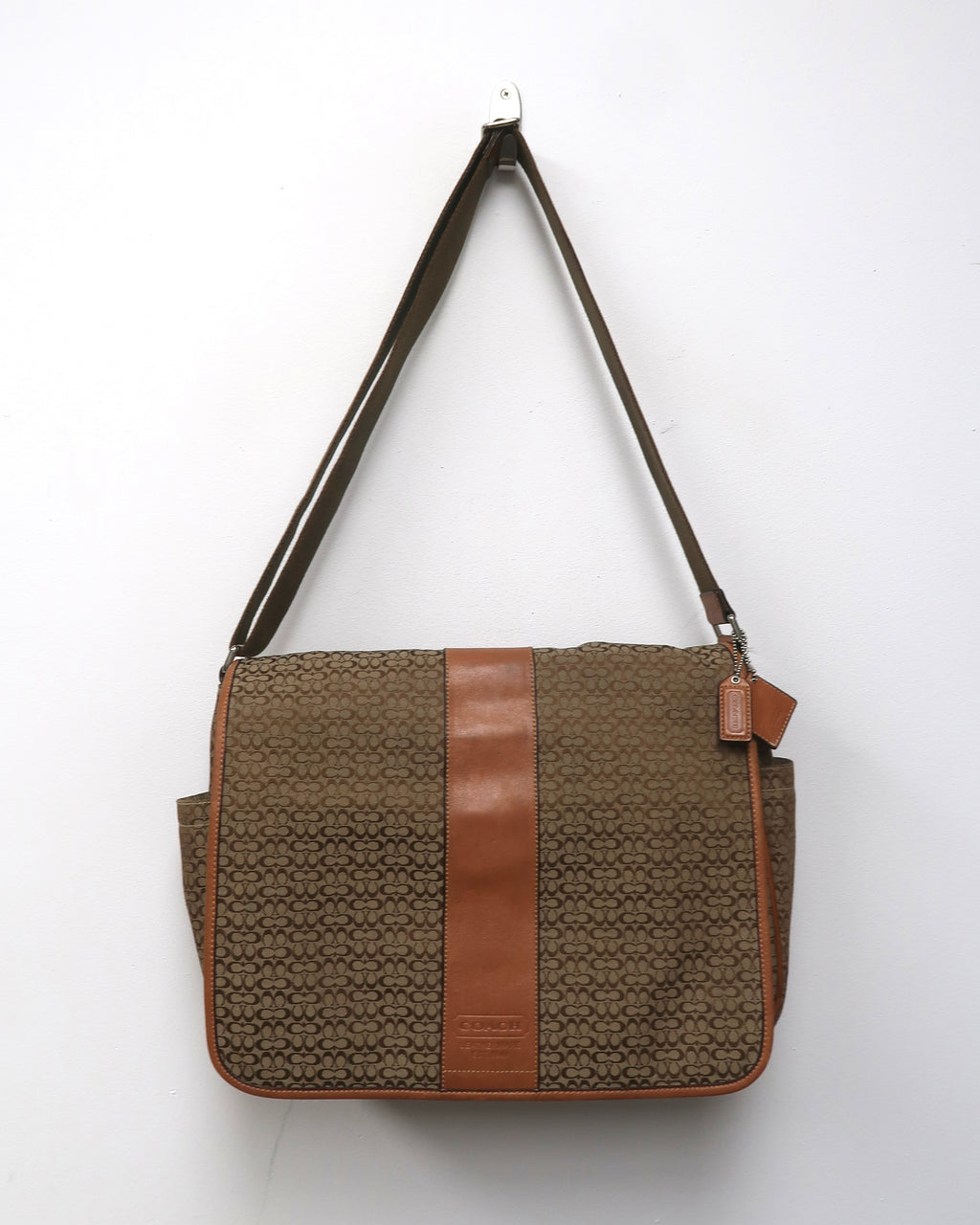 vintage Coach Signature Hudson Commuter Messenger Bag