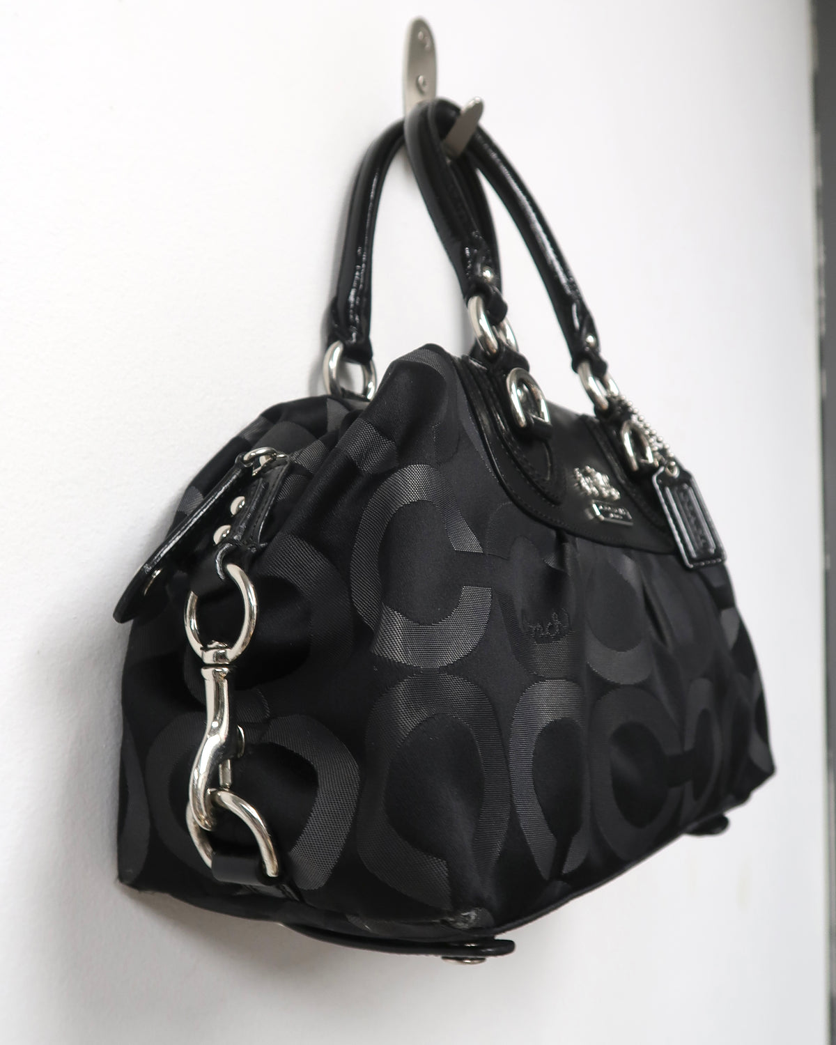 Coach Madison Op Art Sateen Sabrina Satchel
