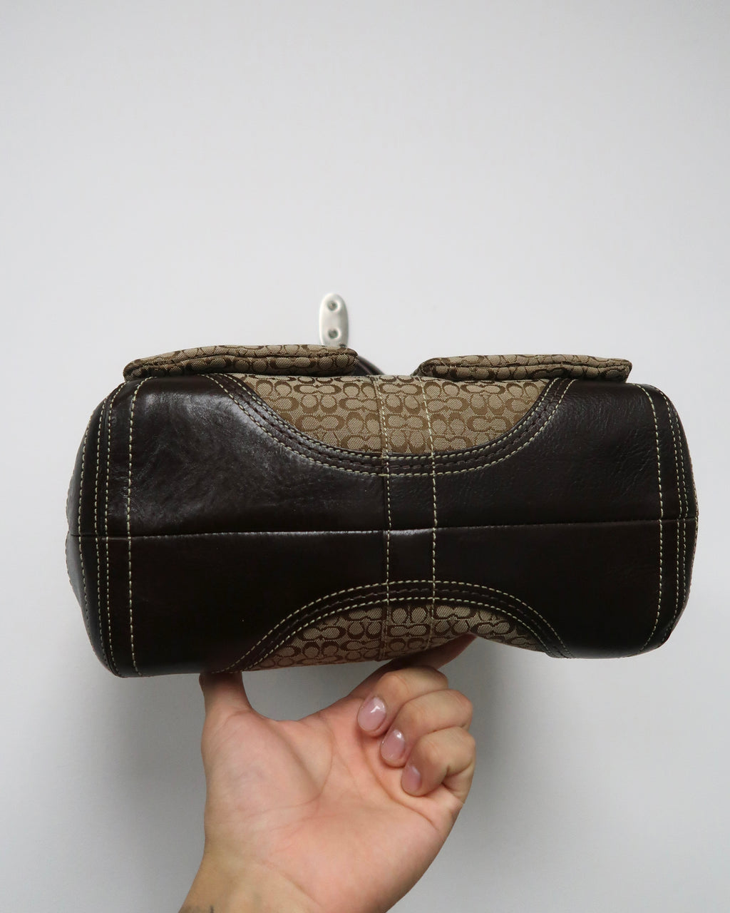 vintage Coach Soho signature canvas shoulder bag