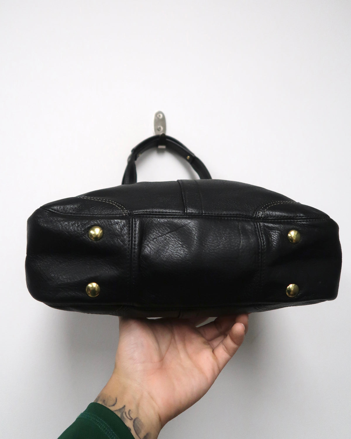 Vintage Coach Hamptons Pleated Leather Tote