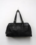 Black Coach Hamptons satchel bag