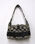 Vintage Coach Signature Stripe Hobo shoulder bag