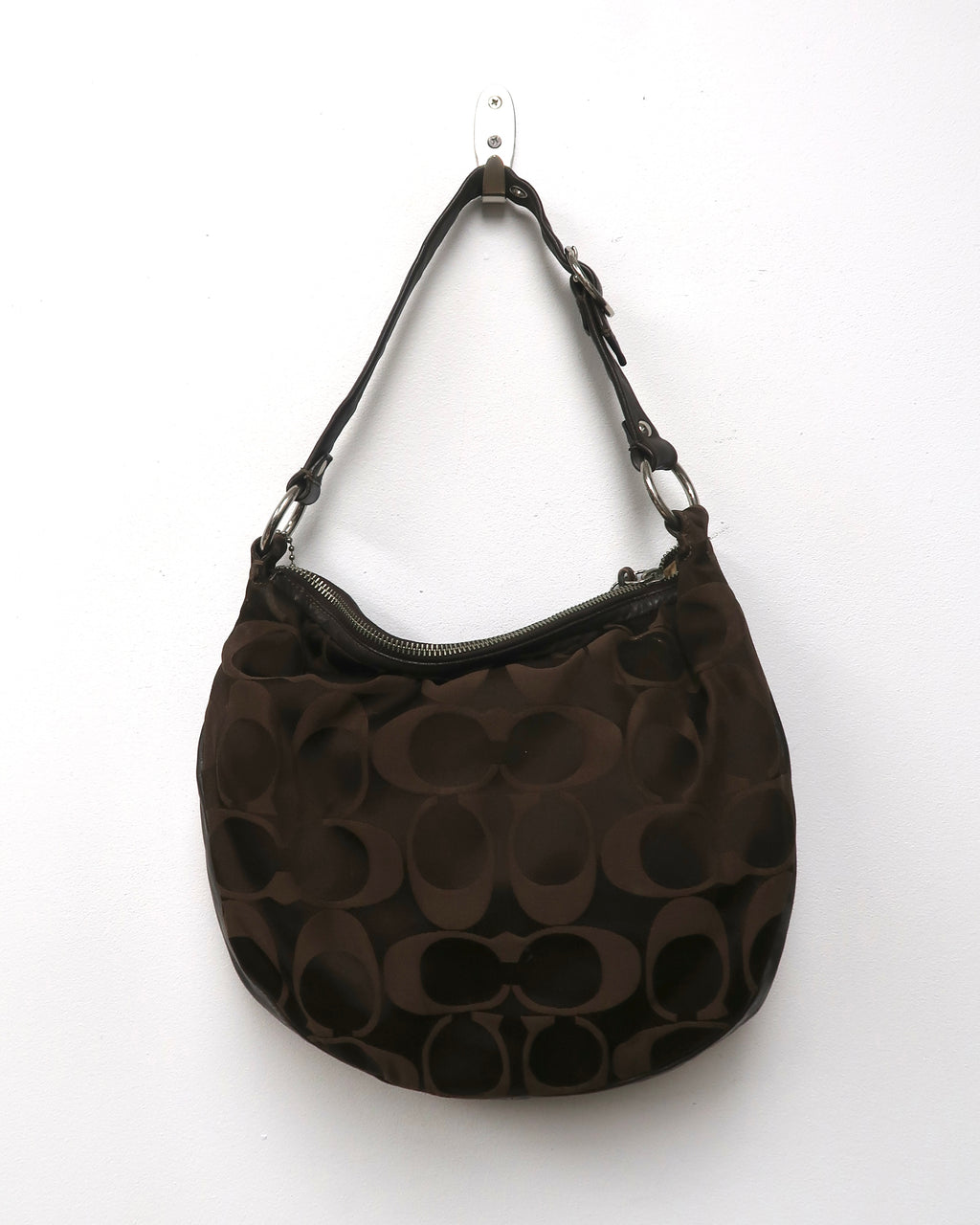 Coach Ali Signature Sateen Hobo Bag