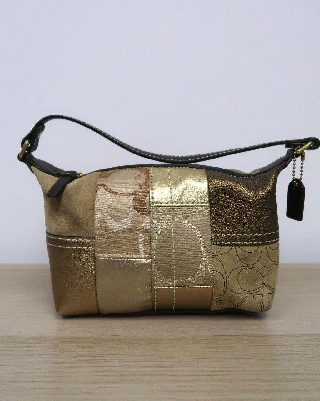 vintage Coach Y2K patchwork shoulder bag