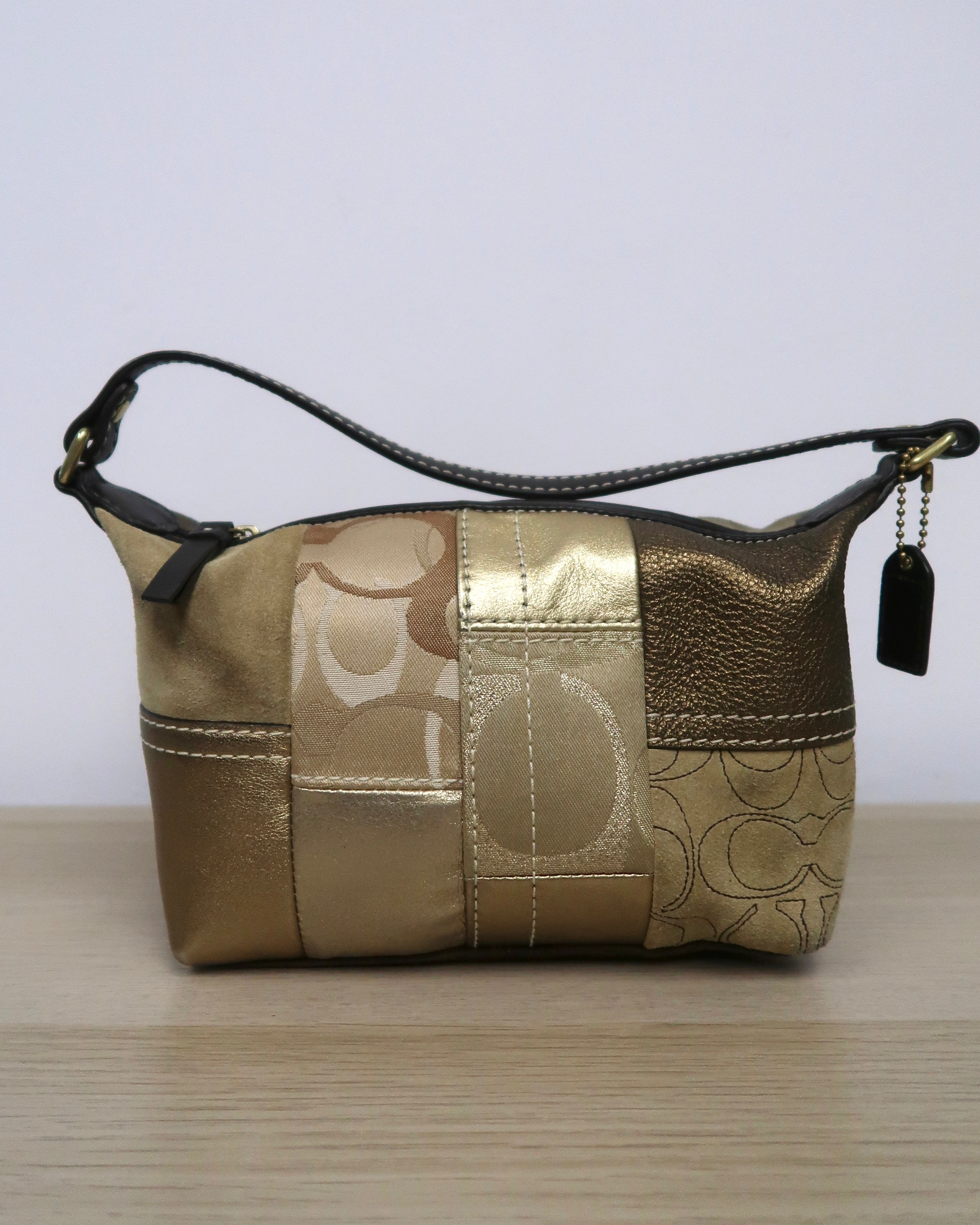 vintage Coach Y2K patchwork shoulder bag