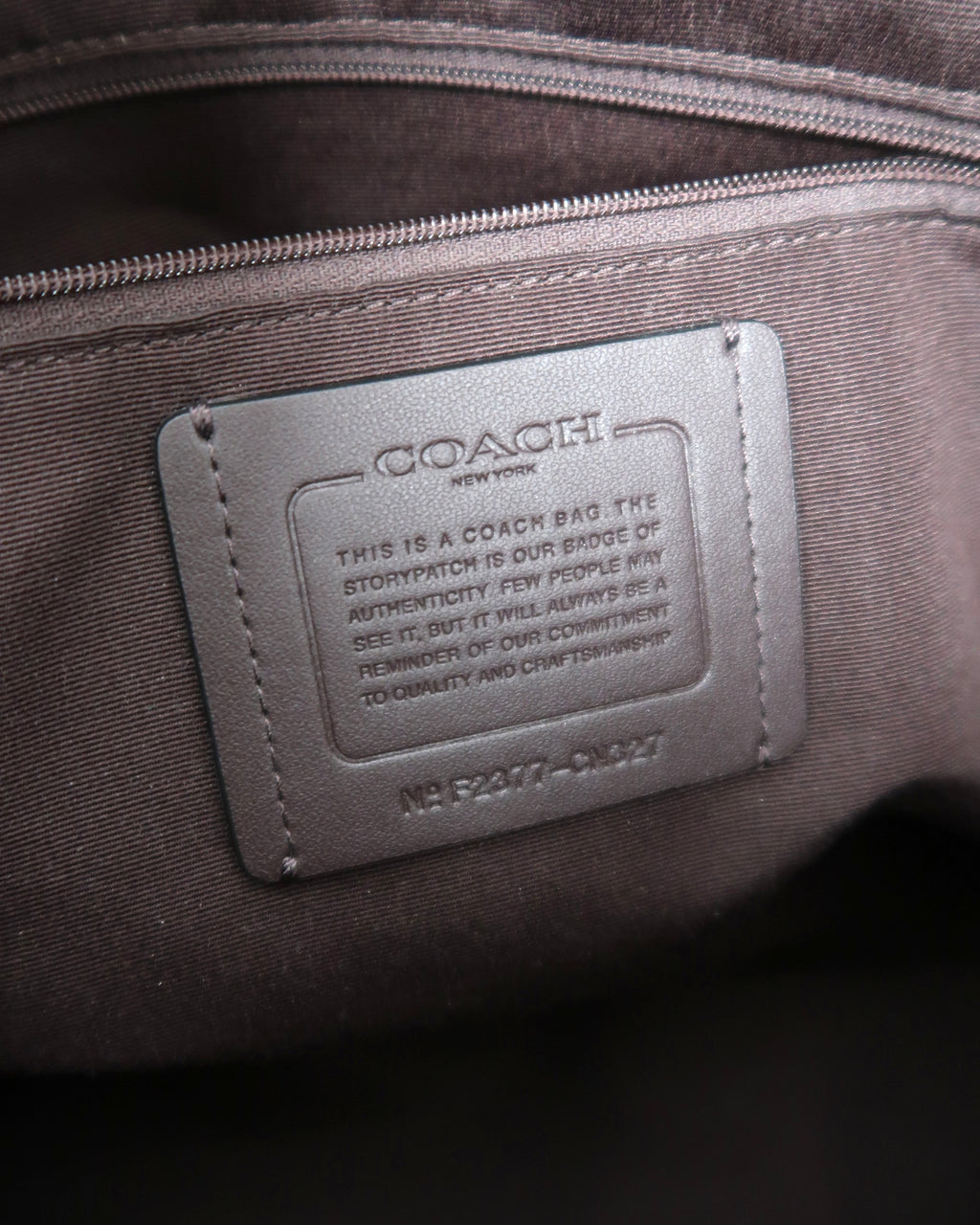 Black pebbled leather Coach Outlet Ashton Tote
