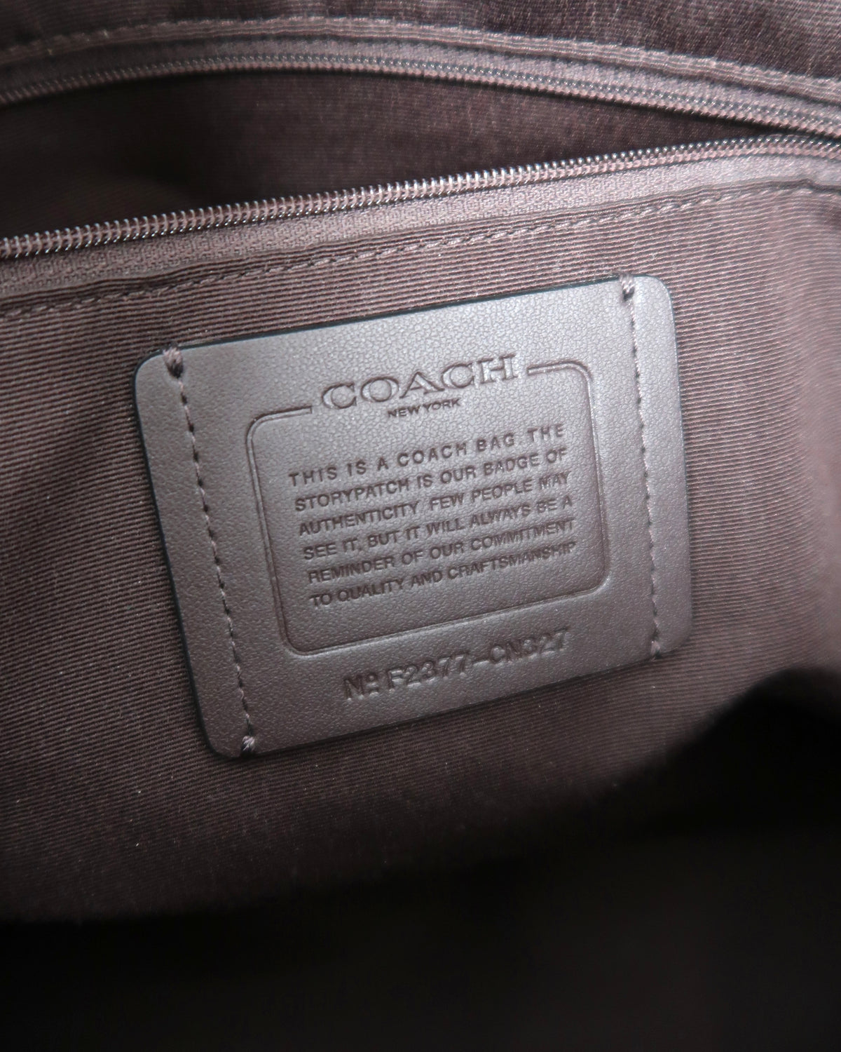 Black pebbled leather Coach Outlet Ashton Tote