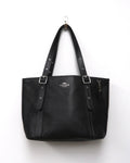 Black pebbled leather Coach Outlet Ashton Tote
