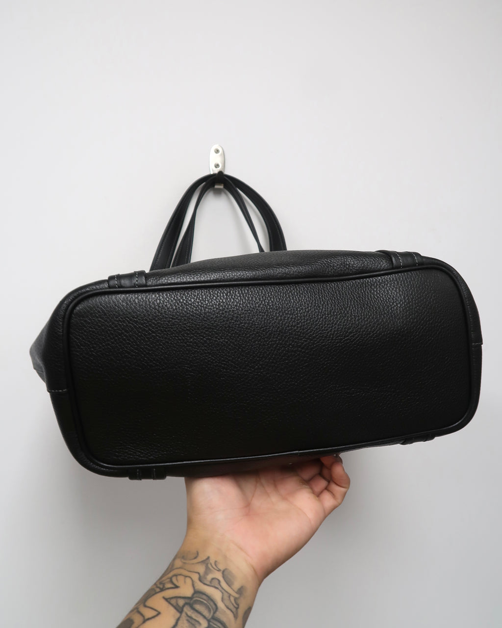 Black pebbled leather Coach Outlet Ashton Tote