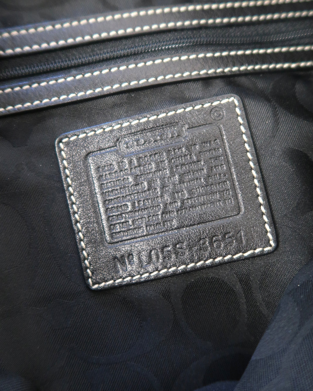 vintage Coach Soho Black Leather Hobo Bag