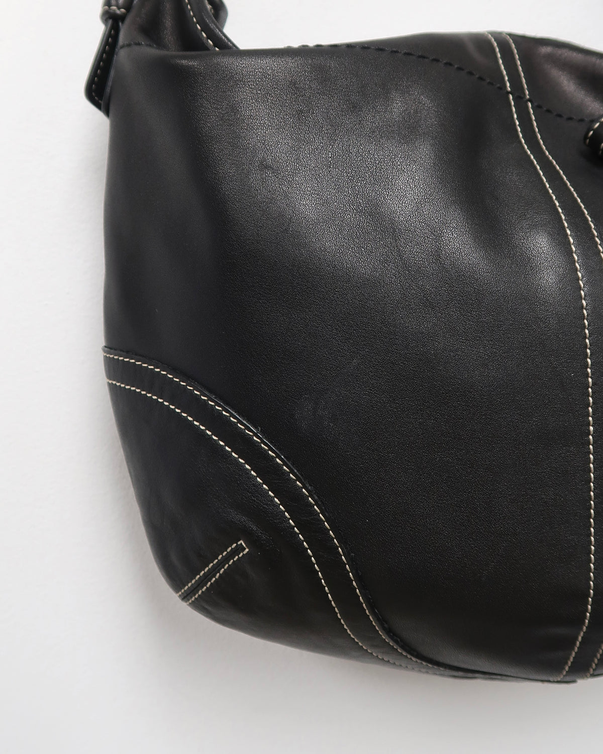 vintage Coach Soho Black Leather Hobo Bag