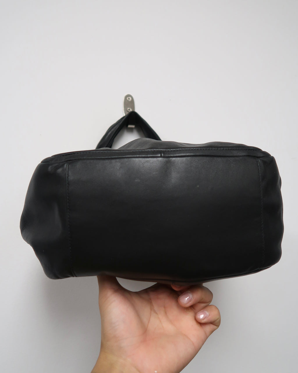 Black Leather Coach Hobo Shoulder Bag