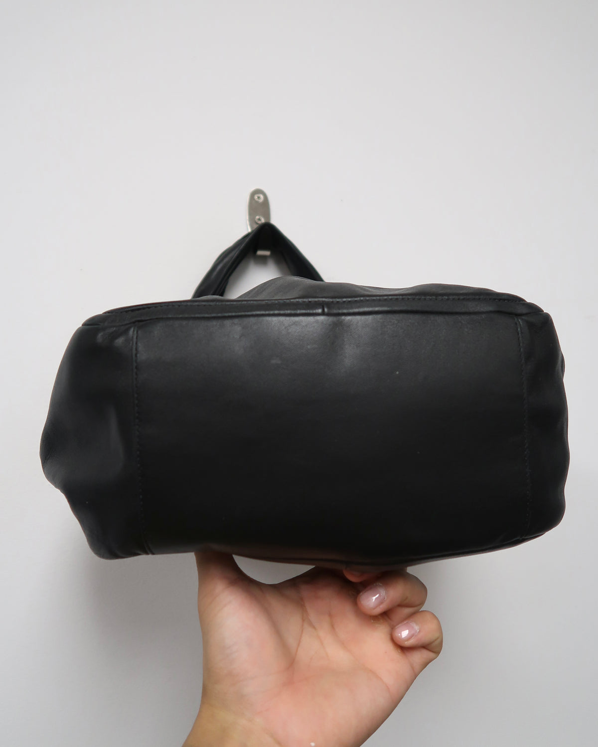 Black Leather Coach Hobo Shoulder Bag