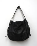 Black Leather Coach Hobo Shoulder Bag