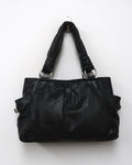 Black Leather Coach Shoulder Bag