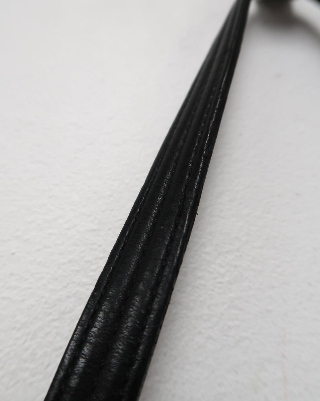 Vintage Black Leather Coach Shoulder Bag