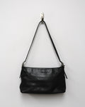 Vintage Black Leather Coach Shoulder Bag
