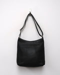 Vintage Black Pebbled Leather Coach Shoulder Bag
