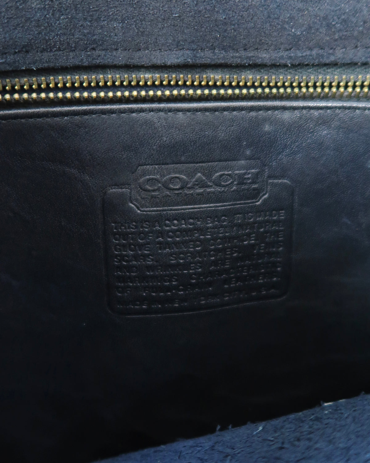 Vintage Black Coach Courier Bag