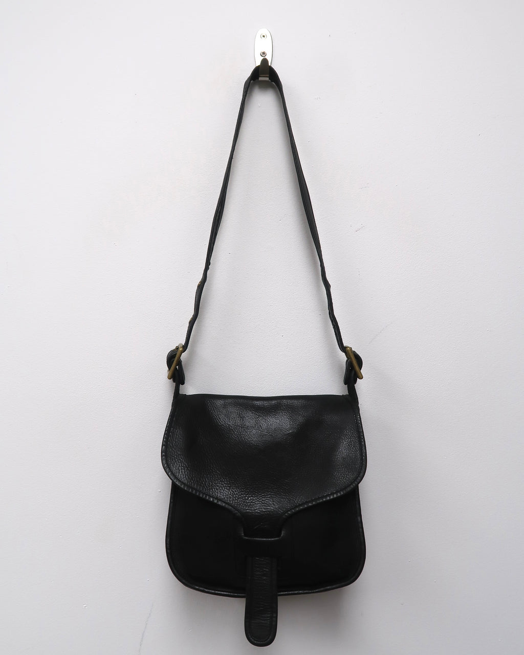 Vintage Black Coach Courier Bag